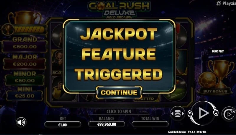 Goal Rush Deluxe - lansarea Jackpot Hold and Win cu mingi bonus